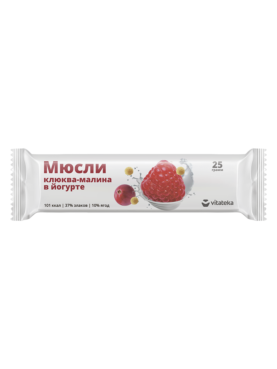 Мюсли в йогурте «Клюква-малина» + Витамин С